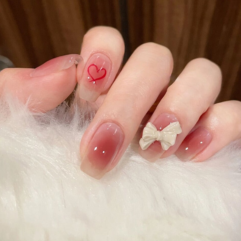 Coquette Gradient Press On Nails