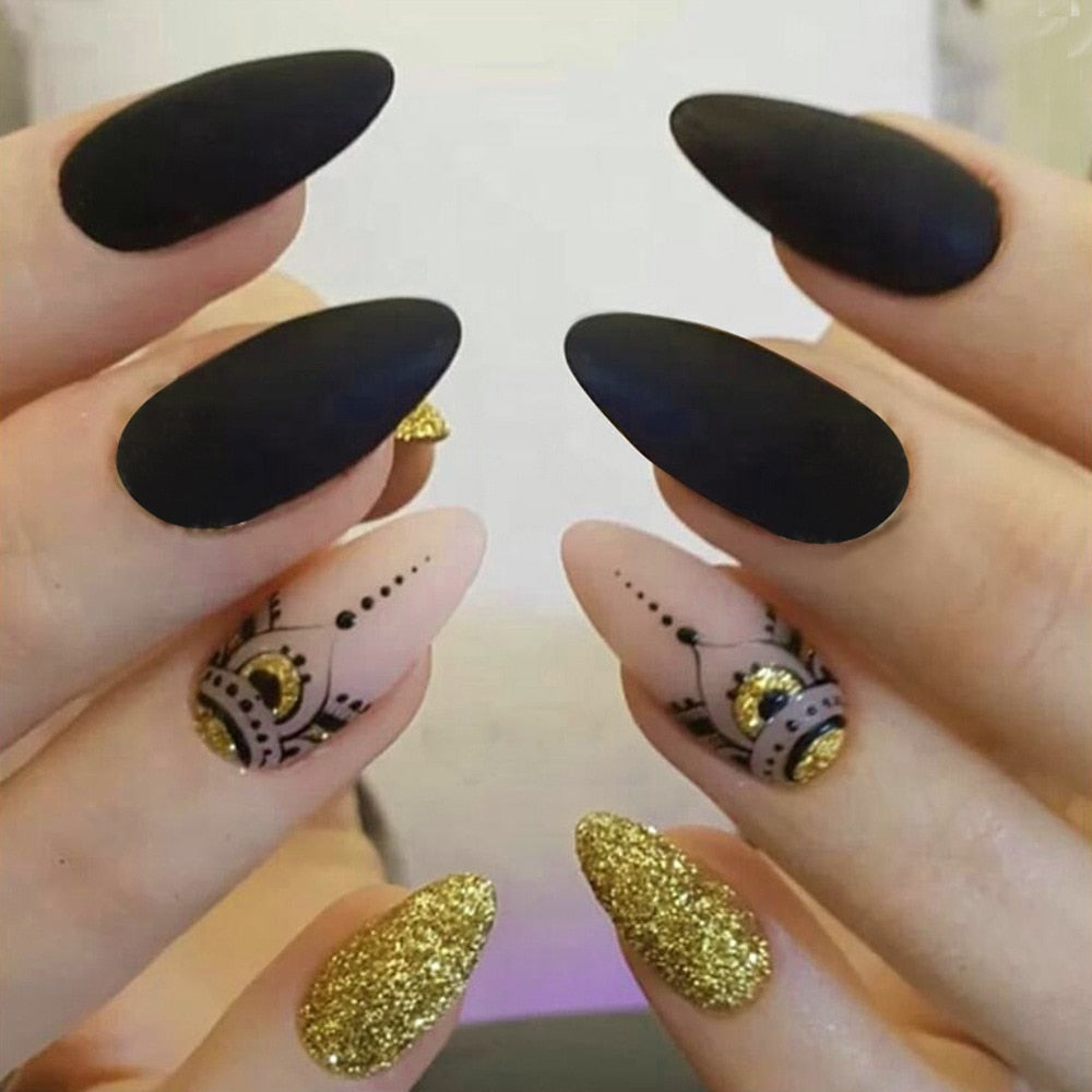 Gothic Press On Nails - - DYAVOR®