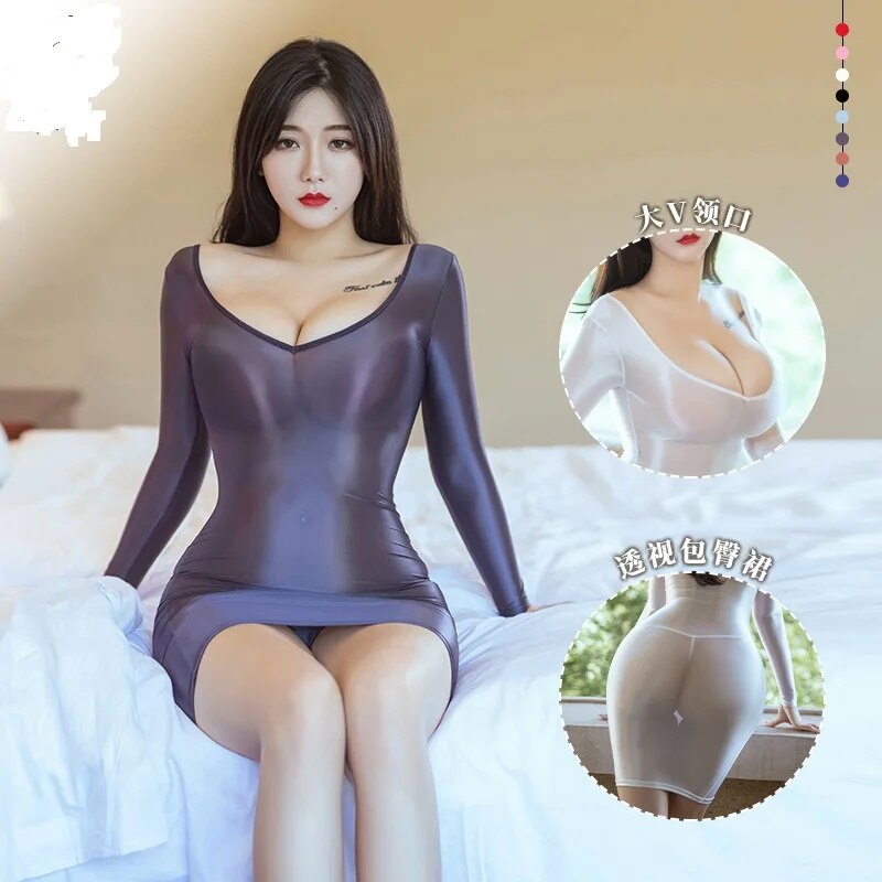 Sexy Glossy Shiny Dress - - DYAVOR®