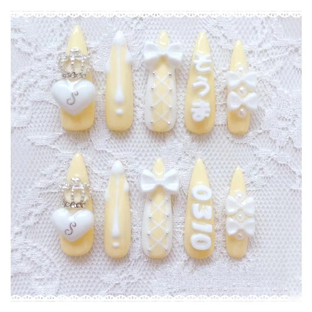 Sweet Lolita Press On Nails - - DYAVOR®