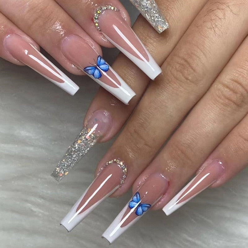 Baddie Long Press On Nails