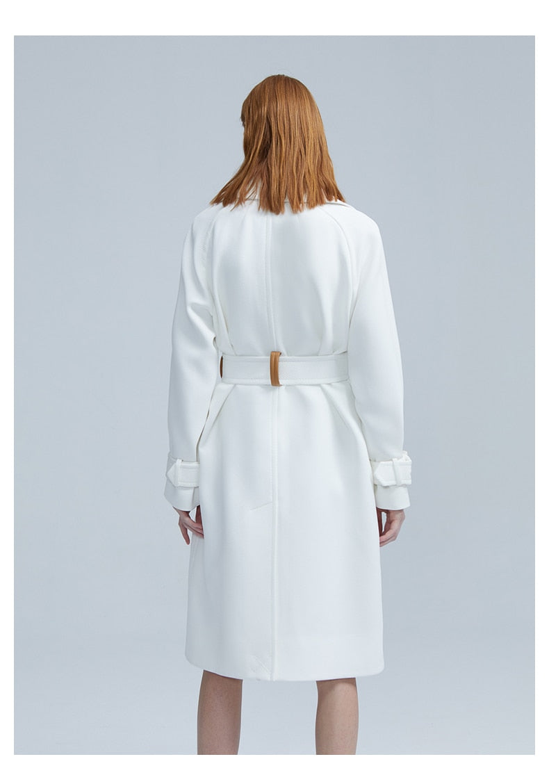 Autumn White Trench Coat - Trench Coat - DYAVOR®