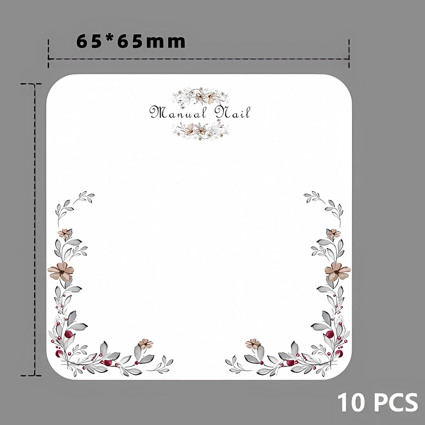 10 PCS Nail Art Display Paper Press on Nails Card Nail Display Background Card Design Dedicated for Salon Supplies - - DYAVOR®