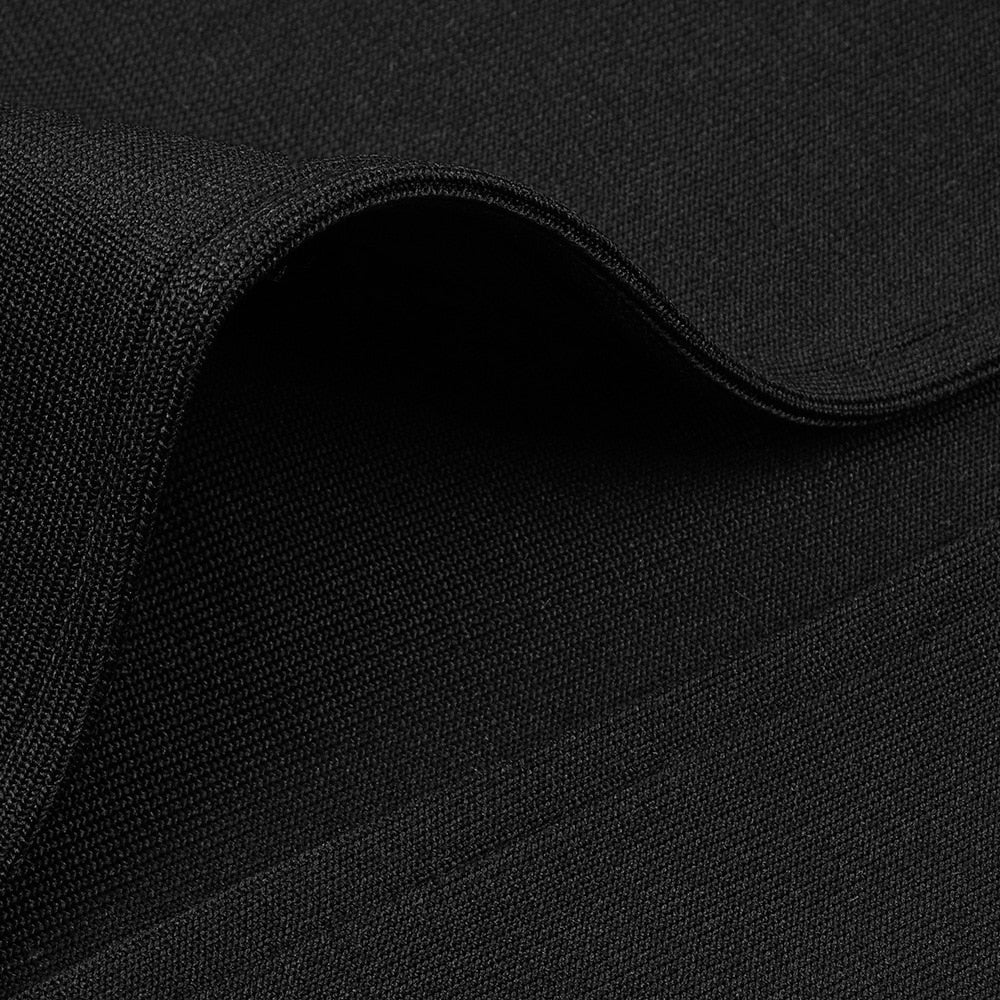 Lacing Black Midi Dress - - DYAVOR®