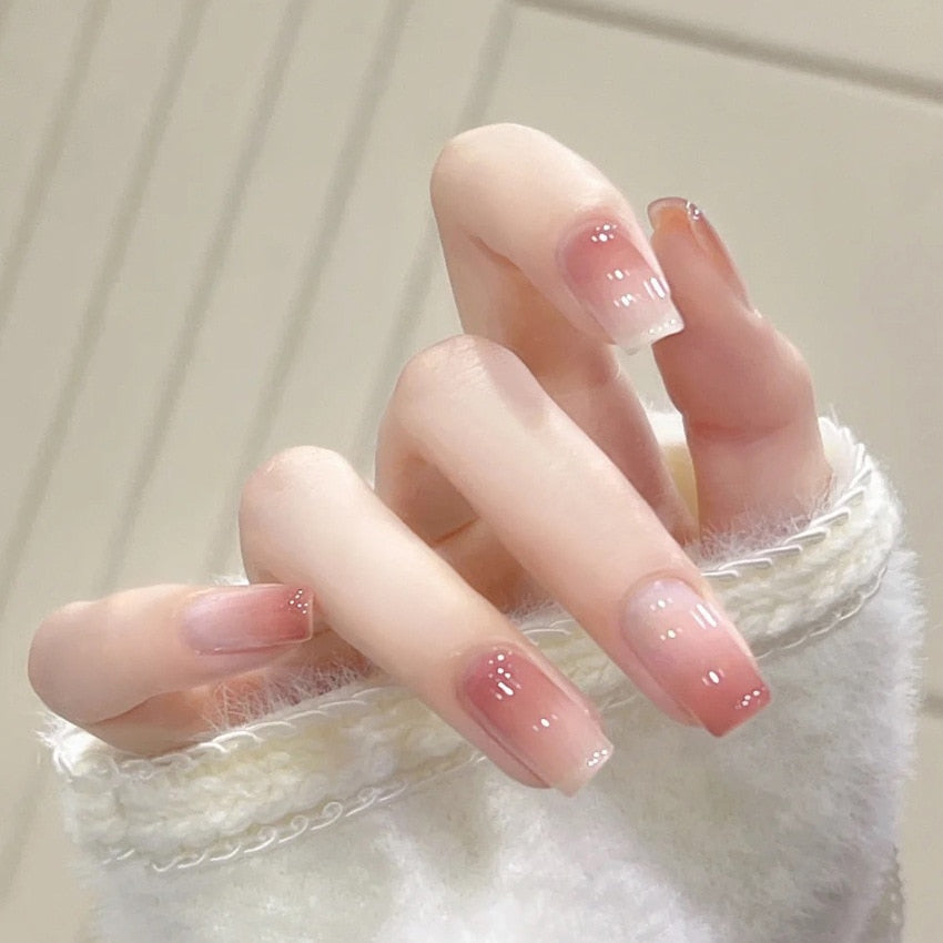 Clear Sparkly Press On Nails - - DYAVOR®