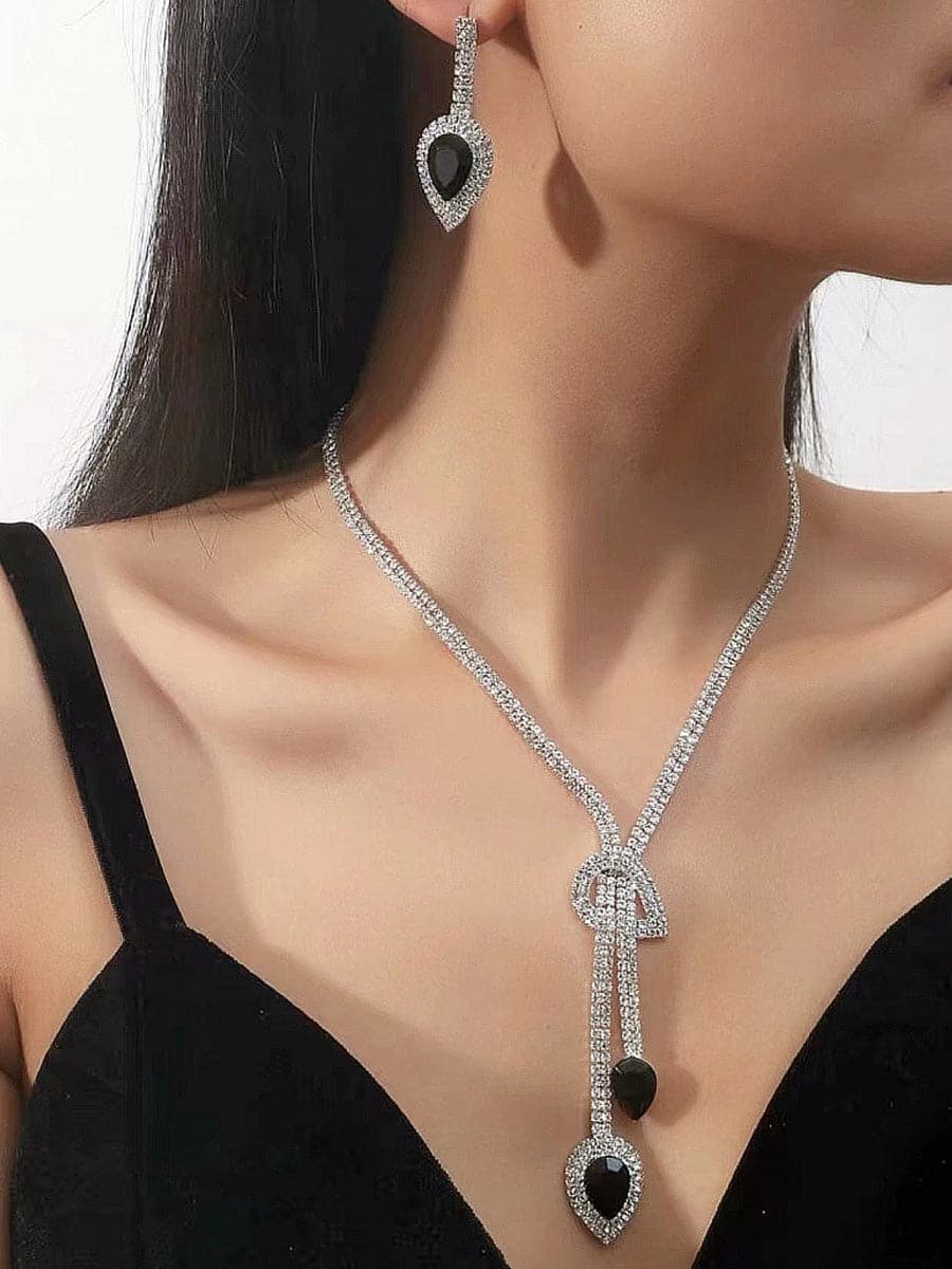 Simple Water Drop Banquet Jewelry Set MSE00127 - Jewelry Set - DYAVOR®