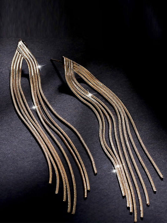 Tassel Drop Earrings MSE033138 - Earrings - DYAVOR®