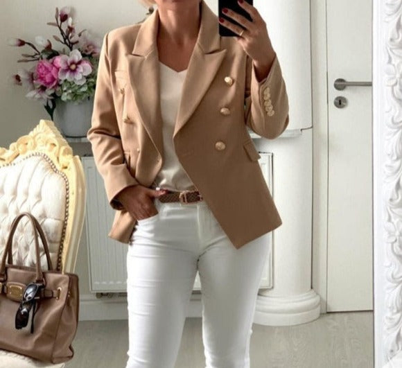 'Leosoxs' Beige Blazer - - DYAVOR®