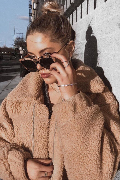 See Me Now Faux Fur Oversized Coat - 2 Colors - Top - DYAVOR®