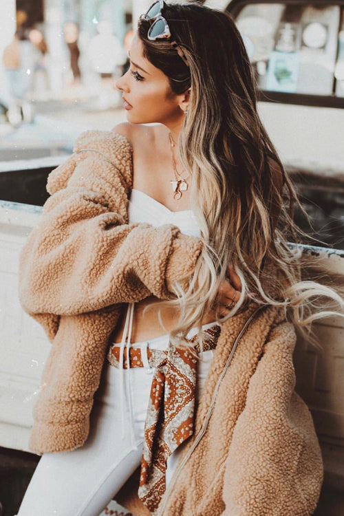 See Me Now Faux Fur Oversized Coat - 2 Colors - Top - DYAVOR®