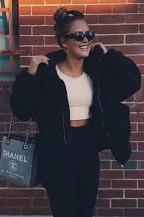 See Me Now Faux Fur Oversized Coat - 2 Colors - Top - DYAVOR®