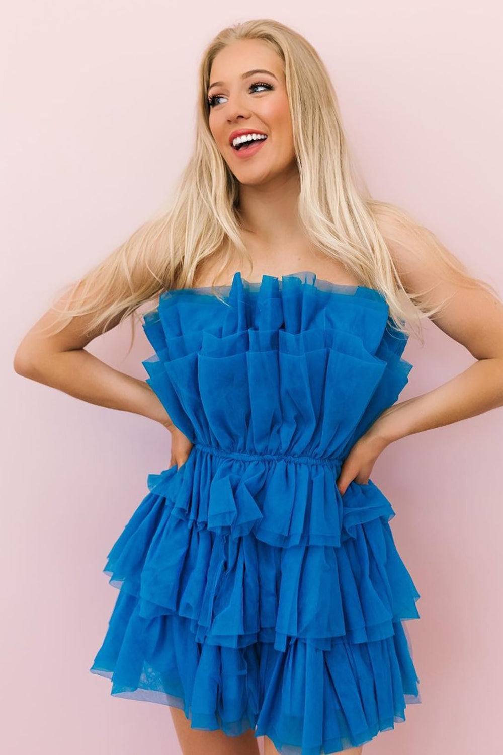 Hailey | A Line Strapless Short Homecoming Dress - Cocktail Dress - DYAVOR®