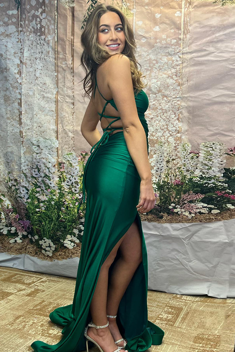 Elisabeth |Mermaid Spaghetti Straps Jersey Prom Dress with Slit - Prom Dress - DYAVOR®