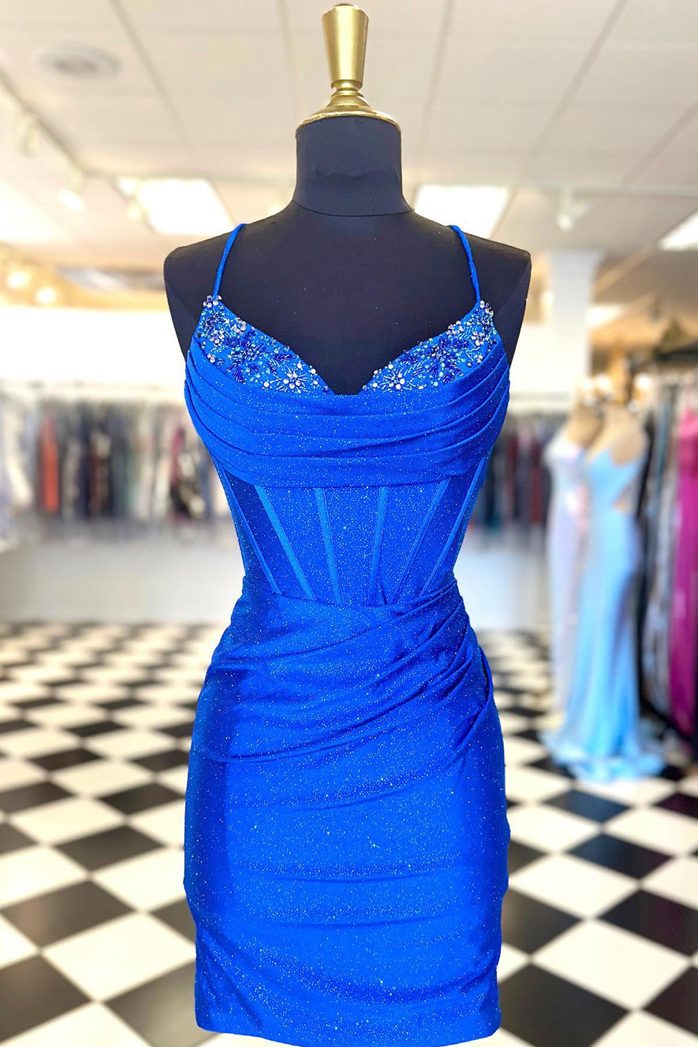Cecily |Sheath Jersey Homecoming Dress with Beading - Homecoming Dress - DYAVOR®