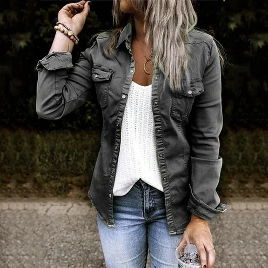Sophia | hip denim jacket (trend 2024) -  - DYAVOR®