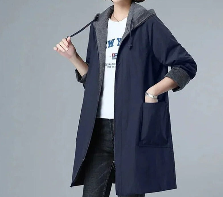 Leanne - Casual hooded overcoat - 07/112024 2 - DYAVOR®