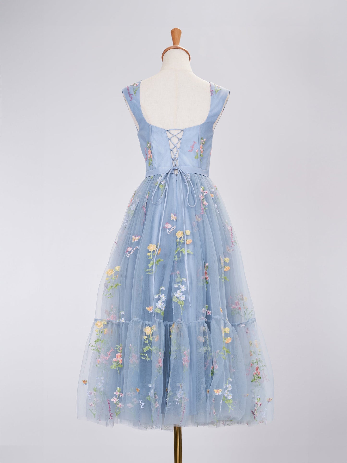 A Line Sweetheart Dusty Blue Long Prom Dress with Embroidery - Cocktail Dress - DYAVOR®