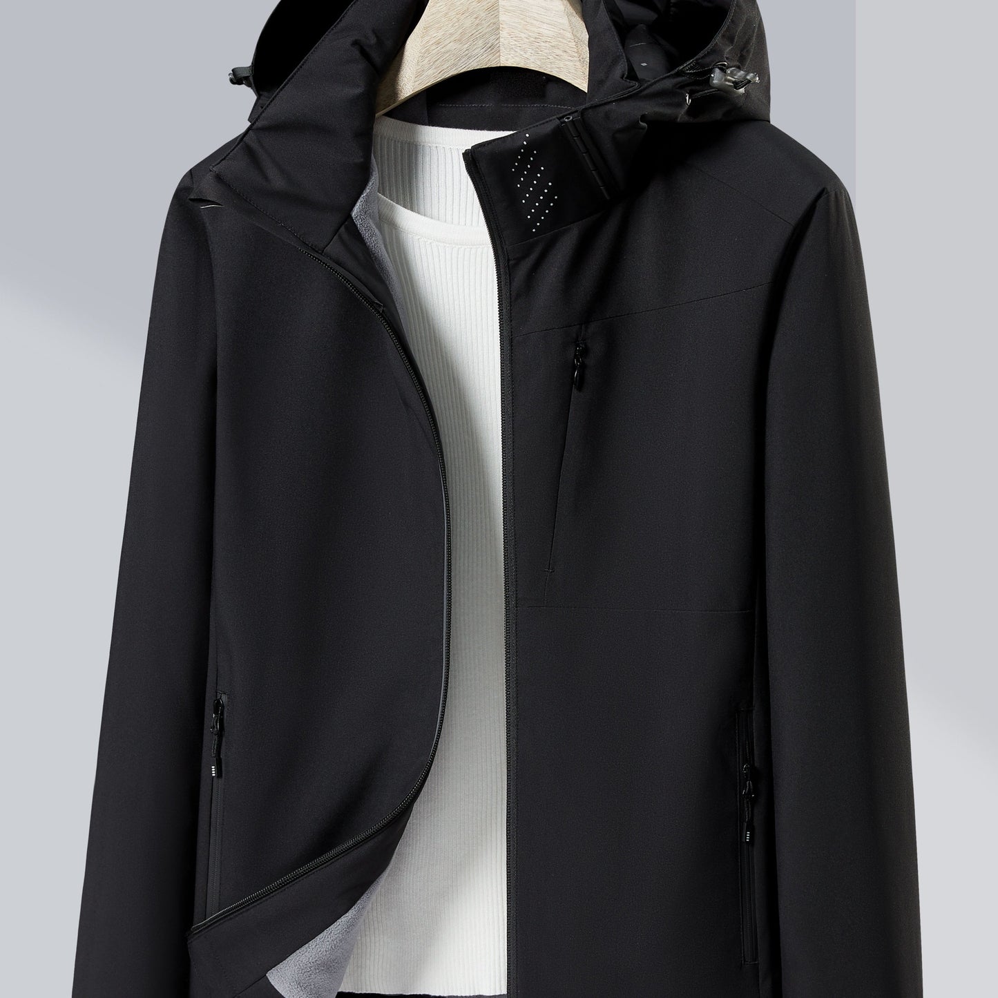 Evelien | Windproof and waterproof outdoor jacket with polar fleece lining and hood - 07/112024 1 - DYAVOR®