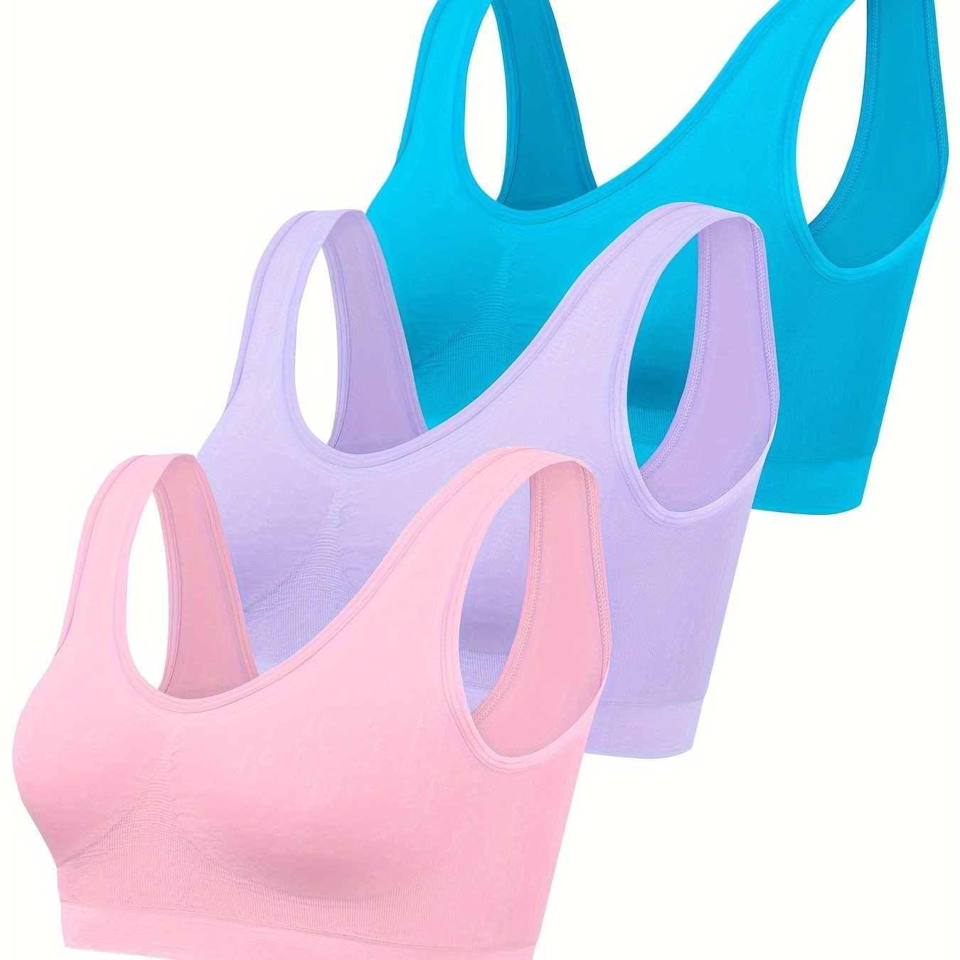 Eva | Set of 3 plain tank tops and seamless sports bra - 07/112024 1 - DYAVOR®