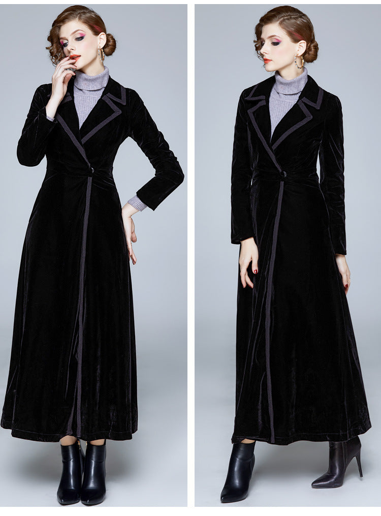 Velvet Long Coat - coats - DYAVOR®