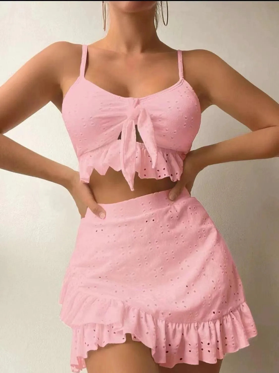 Women's Swim Set - Regine Collection - Ruffles, Polyester, Comfortable - Perfect for Spring and Summer - - DYAVOR®