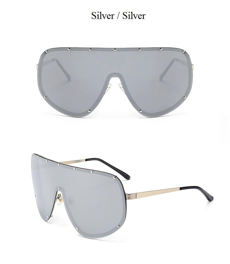 Black Shield Polarized Designer Rimless One Piece Sunglasses for Women - Women Sunglasses - DYAVOR®