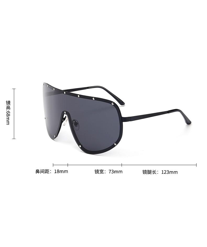 Black Shield Polarized Designer Rimless One Piece Sunglasses for Women - Women Sunglasses - DYAVOR®