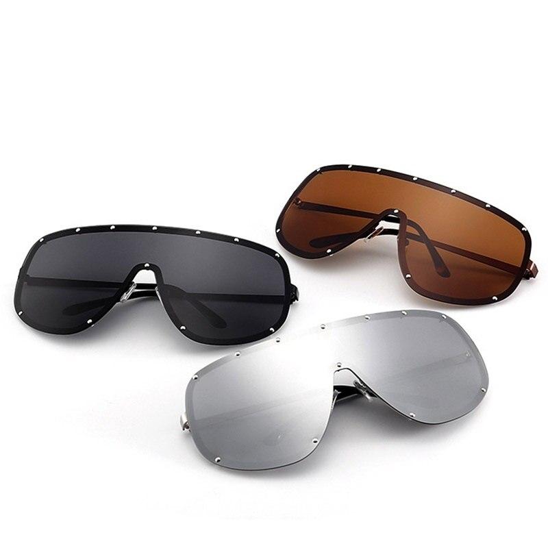 Black Shield Polarized Designer Rimless One Piece Sunglasses for Women - Women Sunglasses - DYAVOR®