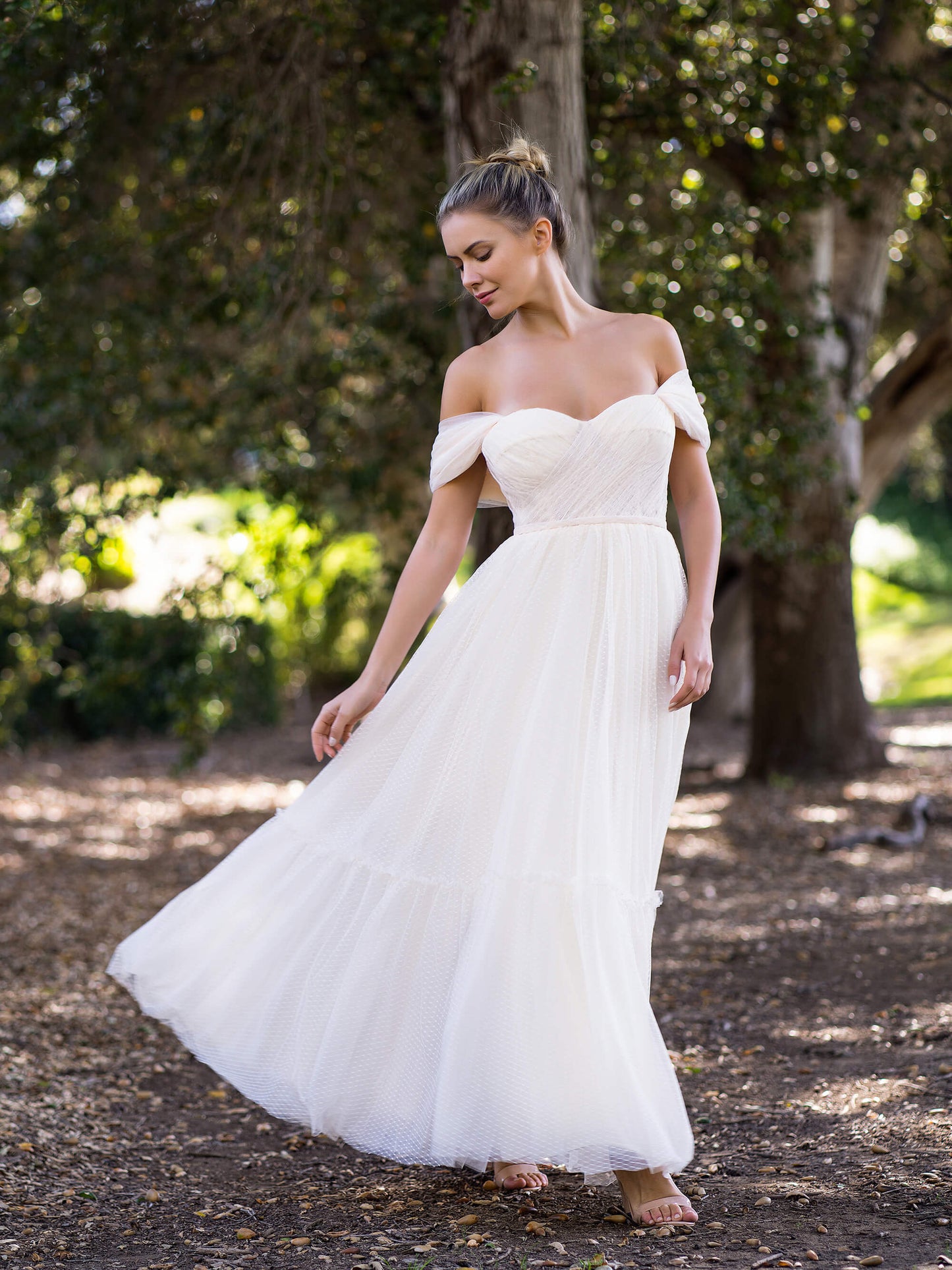 Boho A-line Off-Shoulder Tulle Prom Dress - Prom Dresses - DYAVOR®