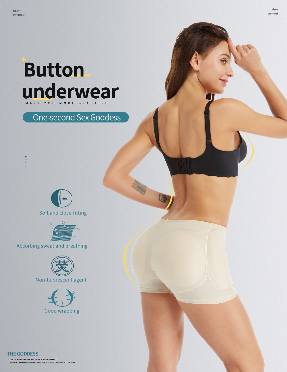 Women's Buttock Enhancer Padded Waist Trainer Butt Lifter Panties - Butt Lifter - DYAVOR®