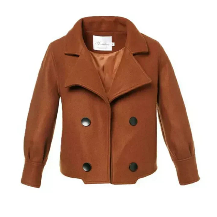 Jessa - a short monochrome women's coat - - DYAVOR®
