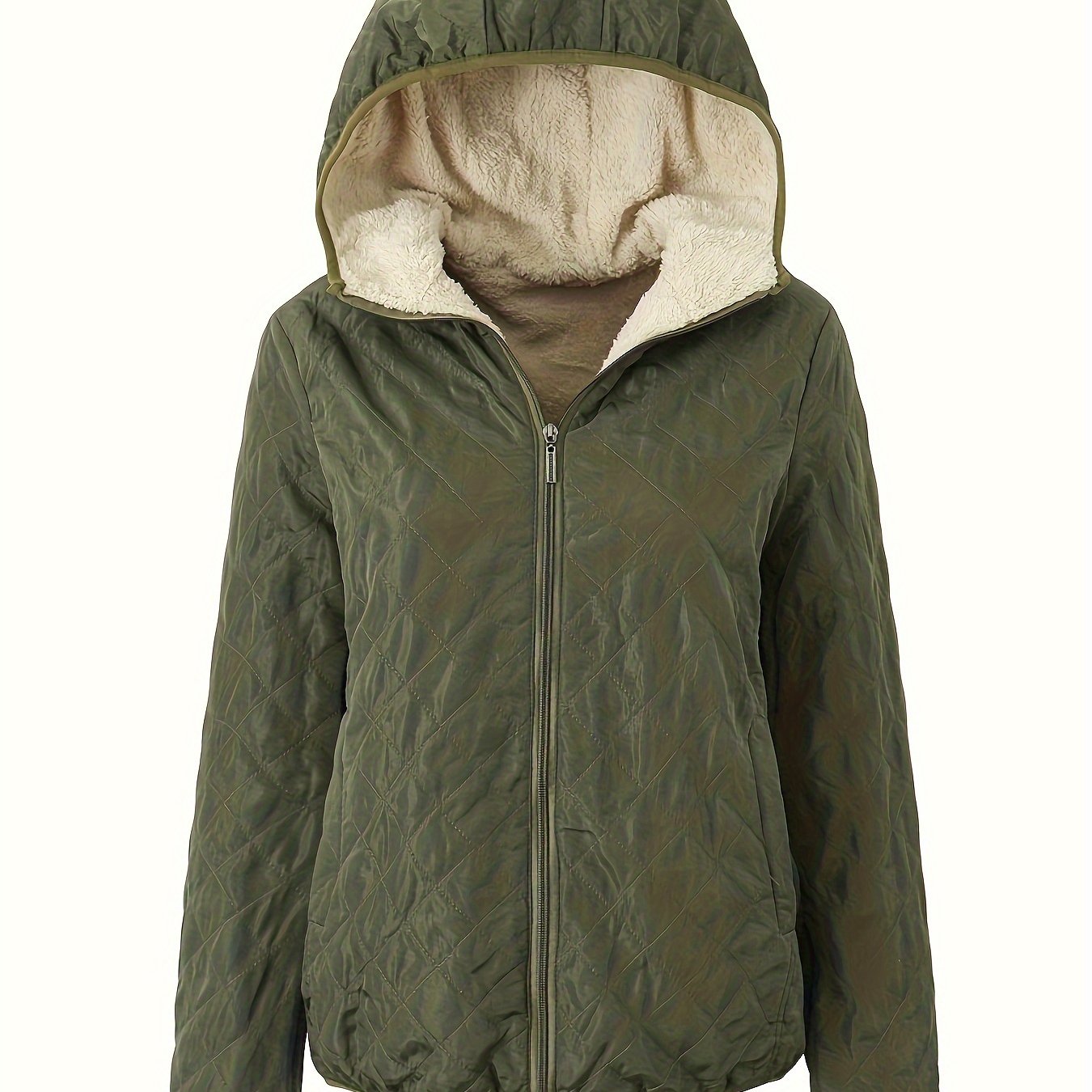 Emma | Quilted zippered jacket with hood - 07/112024 1 - DYAVOR®