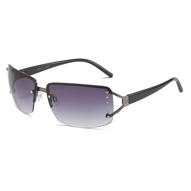 Gradient UV400 Rimless Punk Style Eyewear Sunglasses for Women - Women Sunglasses - DYAVOR®