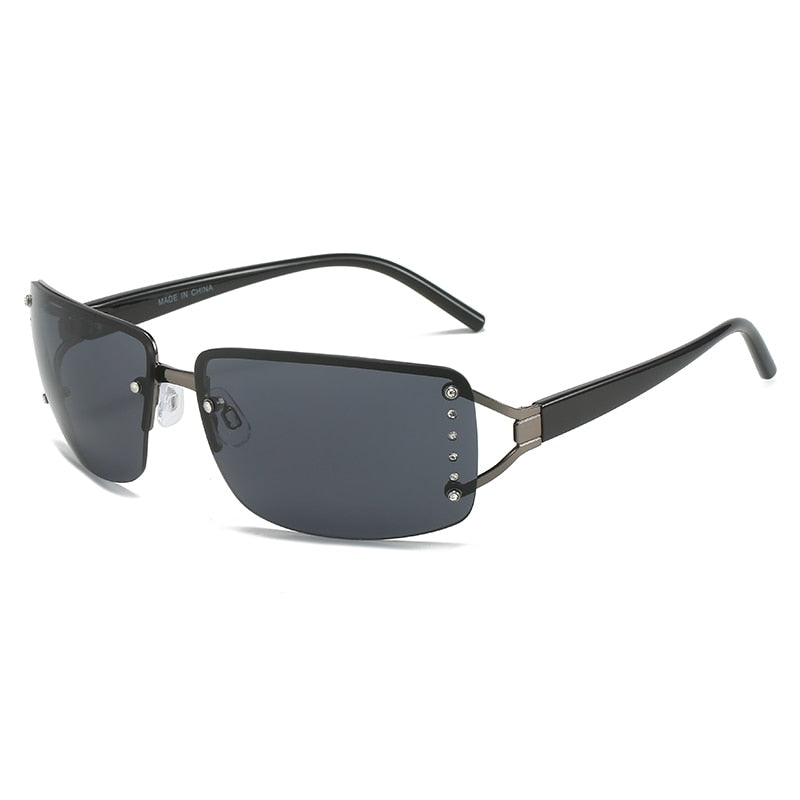 Gradient UV400 Rimless Punk Style Eyewear Sunglasses for Women - Women Sunglasses - DYAVOR®