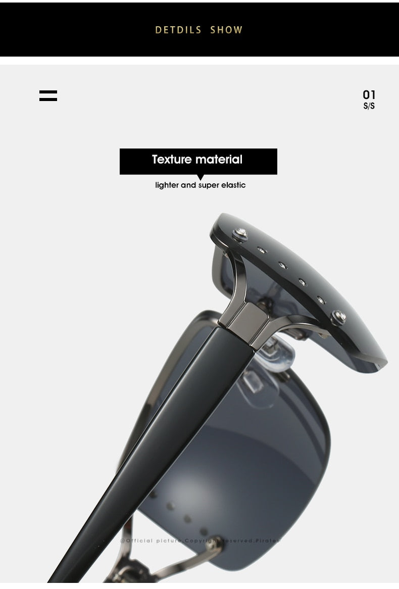 Gradient UV400 Rimless Punk Style Eyewear Sunglasses for Women - Women Sunglasses - DYAVOR®