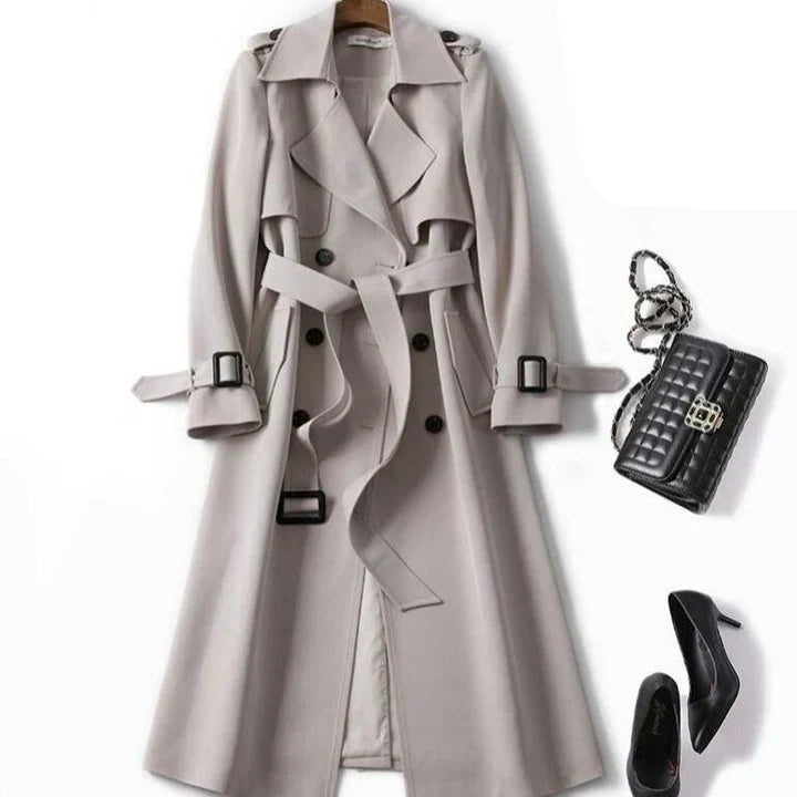 Haba - plain trench coat for women - - DYAVOR®