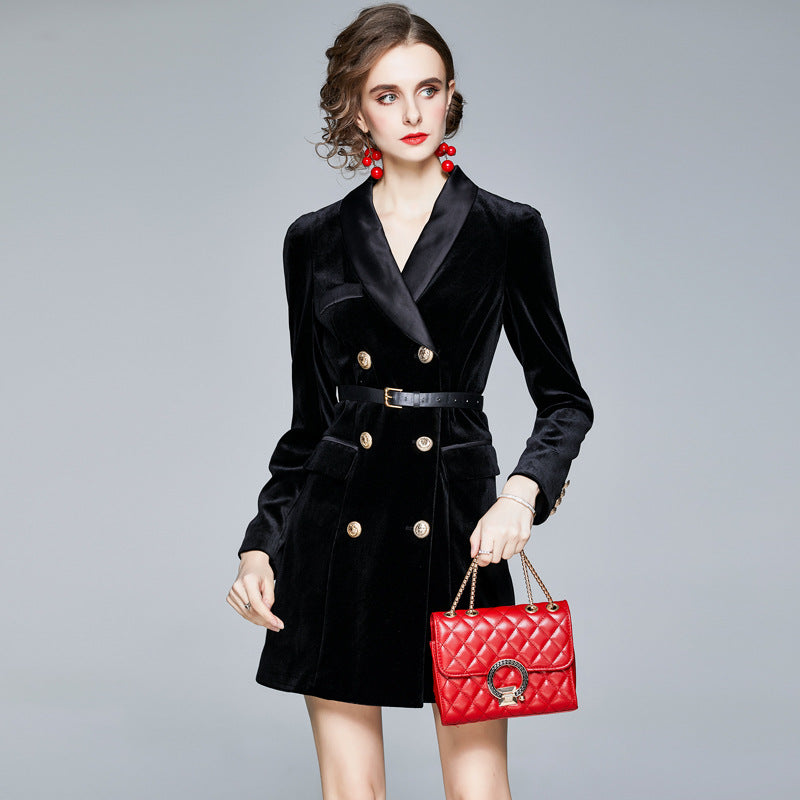 Velvet Trench Coat - coats - DYAVOR®