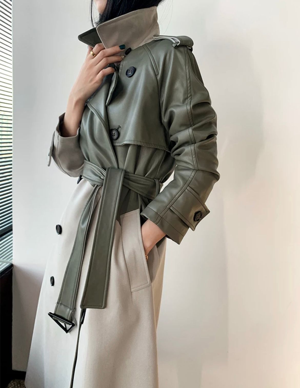 'Amol' Trench Coat - - DYAVOR®