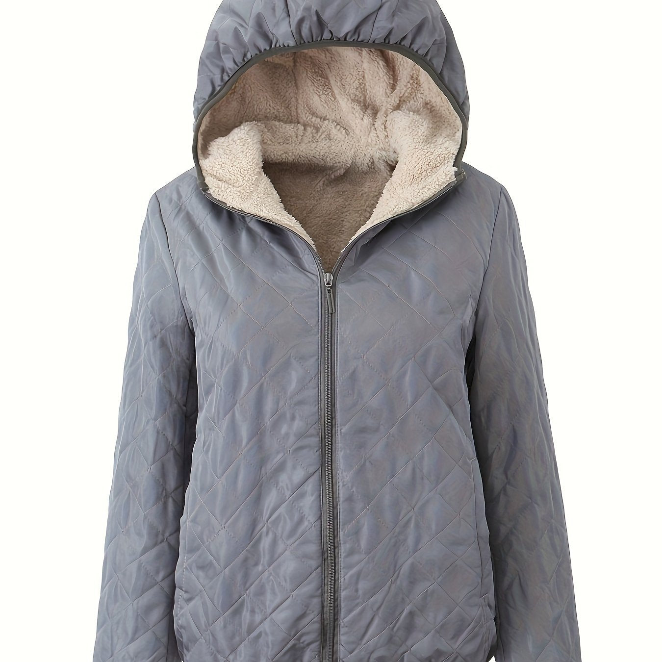 Emma | Quilted zippered jacket with hood - 07/112024 1 - DYAVOR®