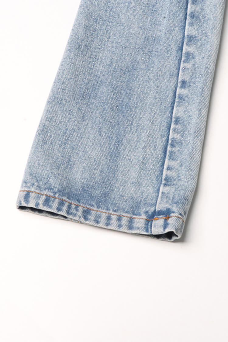Edgy Two Tone Belted Denim Panel Lapel Single Breasted Crop Blazer - Blazers - DYAVOR®