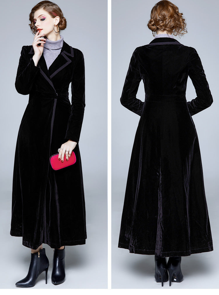 Velvet Long Coat - coats - DYAVOR®