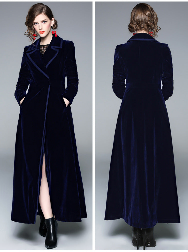 Velvet Long Coat - coats - DYAVOR®