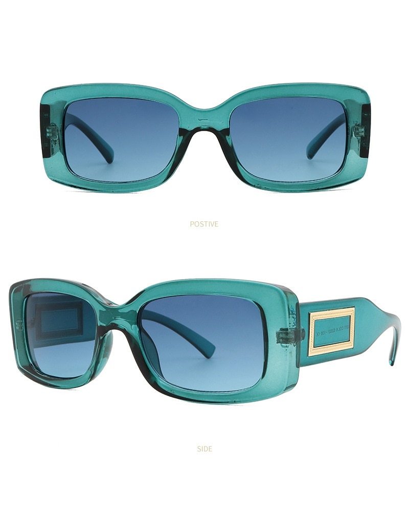 Elegant Women's Classic Black Retro Fashion Medium Square Sunglasses - Women Sunglasses - DYAVOR®