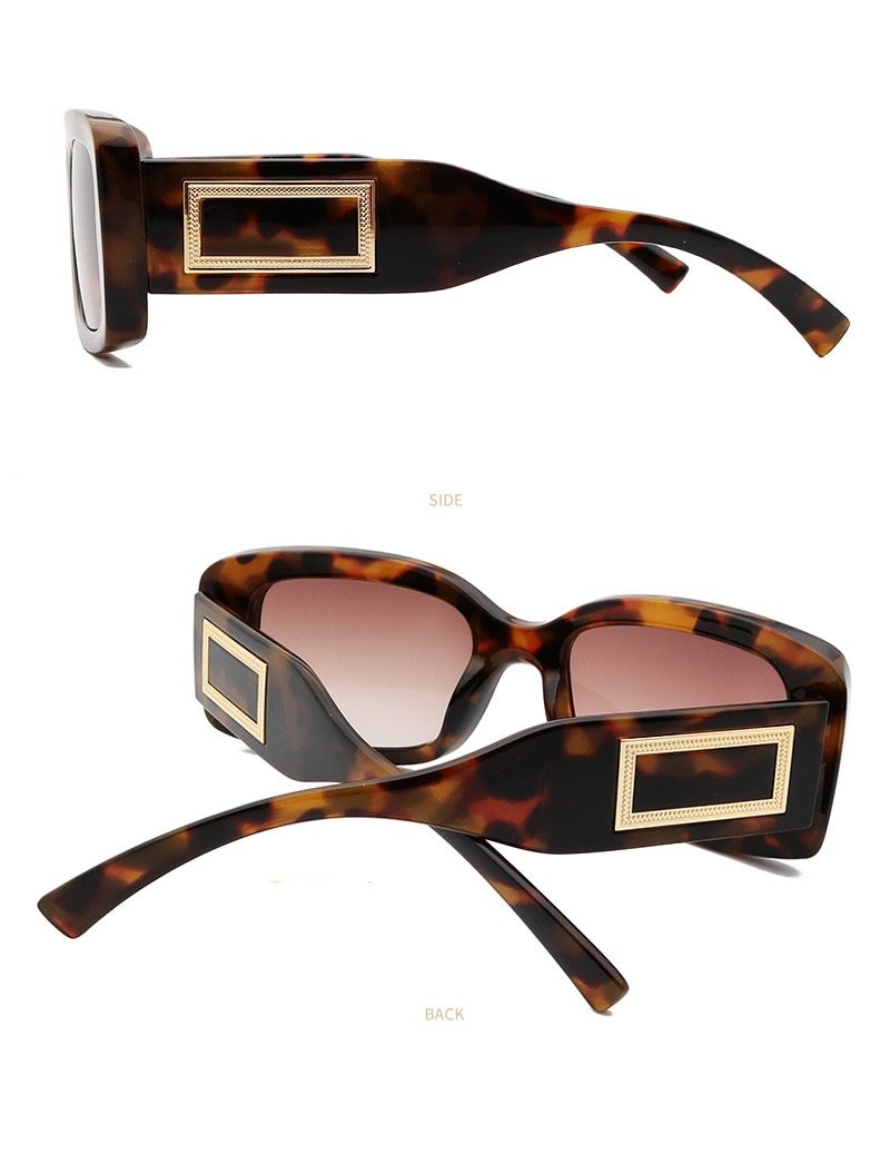 Elegant Women's Classic Black Retro Fashion Medium Square Sunglasses - Women Sunglasses - DYAVOR®