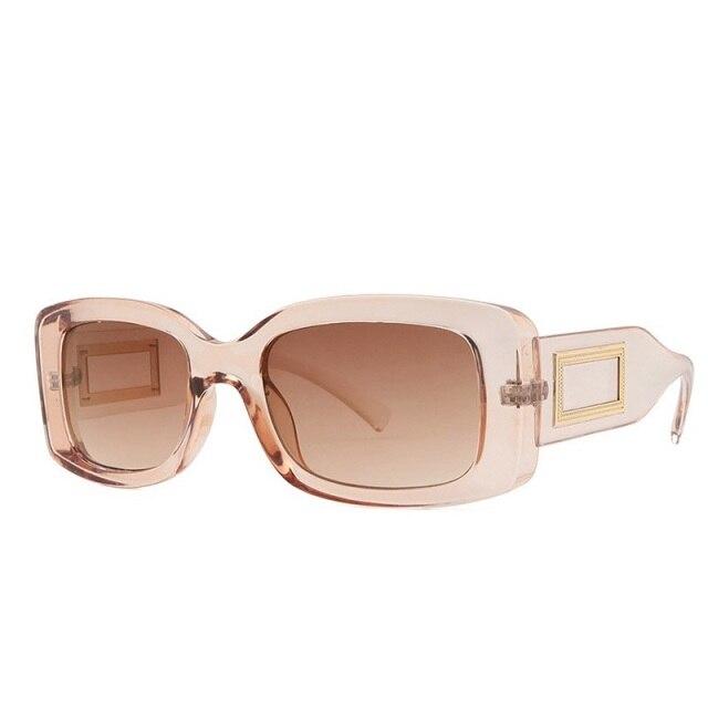 Elegant Women's Classic Black Retro Fashion Medium Square Sunglasses - Women Sunglasses - DYAVOR®