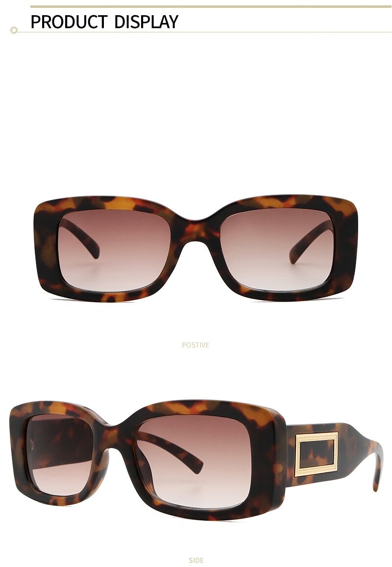 Elegant Women's Classic Black Retro Fashion Medium Square Sunglasses - Women Sunglasses - DYAVOR®