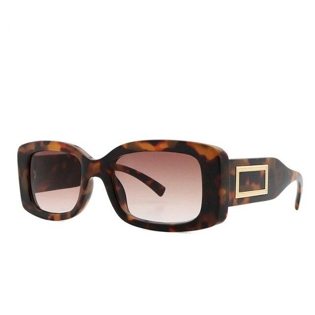 Elegant Women's Classic Black Retro Fashion Medium Square Sunglasses - Women Sunglasses - DYAVOR®