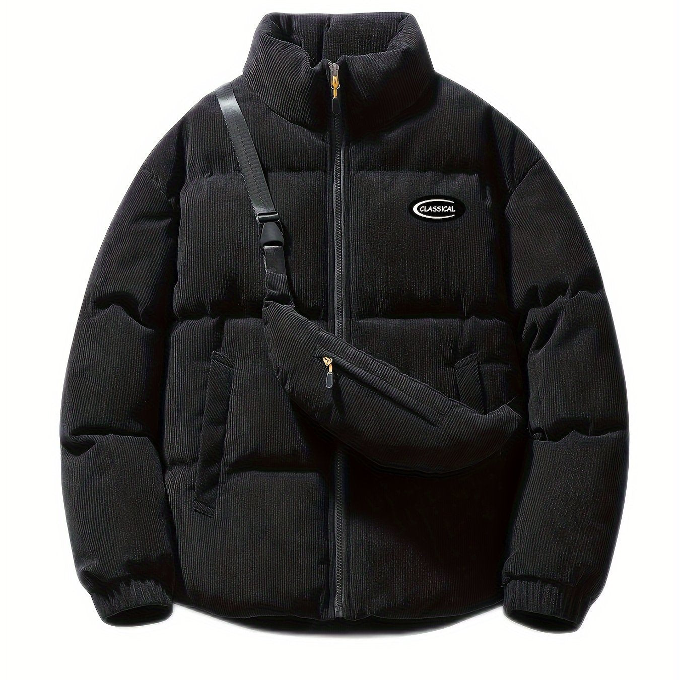 Sara | Ribbed velvet winter coat with shoulder bag - 07/112024 1 - DYAVOR®