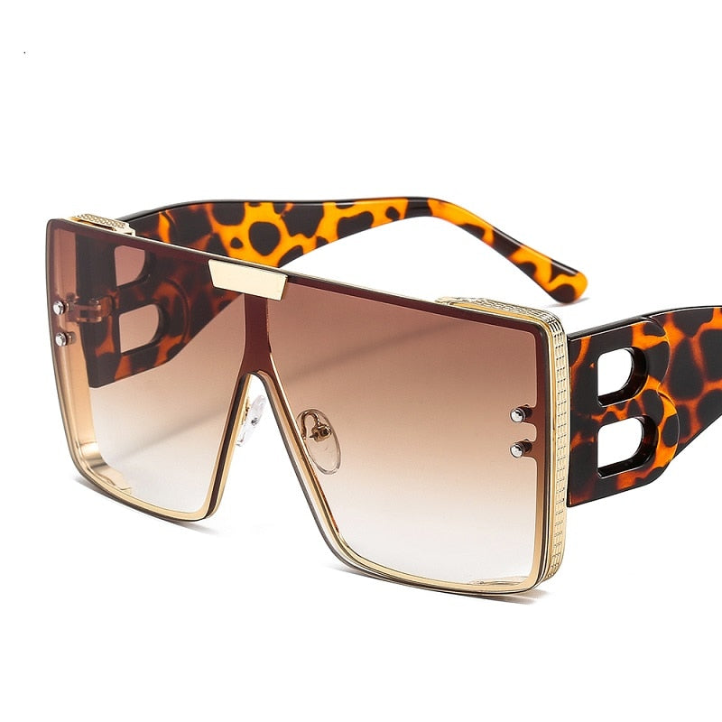 Women's Retro Fashion UV400 Large Frame Square Metal Sunglasses - Women Sunglasses - DYAVOR®