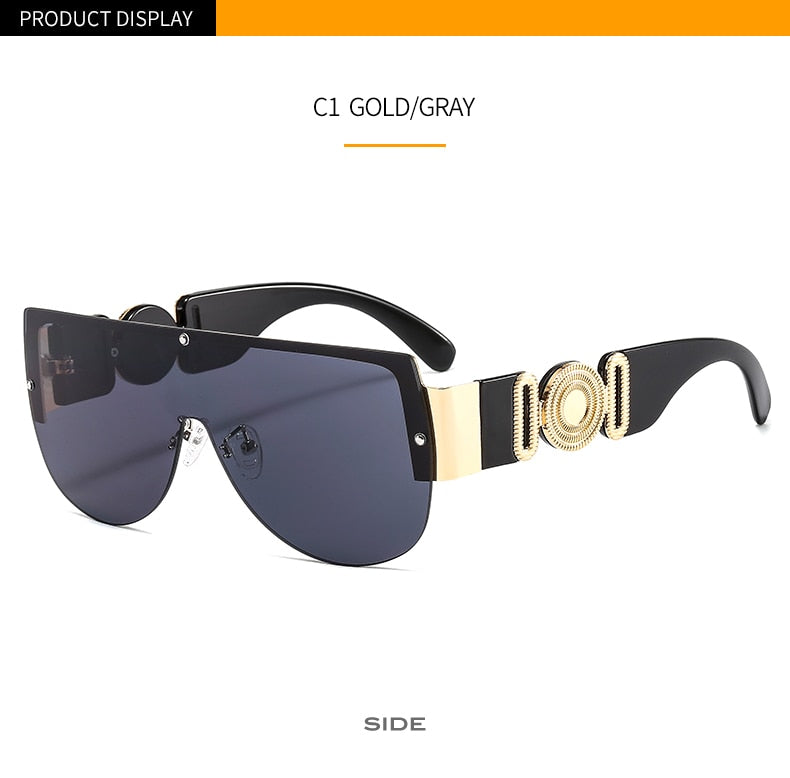 Unisex's Fashion Leopard Luxury Gradients Shield Goggle Sunglasses - Unisex Sunglasses - DYAVOR®
